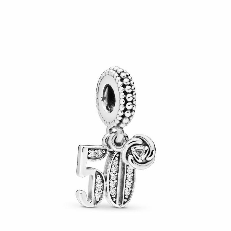 Pandora 50 Years of Love Dangle Charm Silver Egypt TG7840236